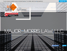 Tablet Screenshot of majormorrislaw.com